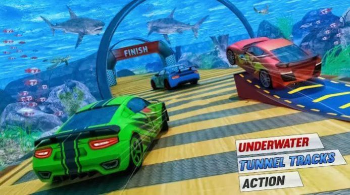 超级坡道汽车特技极限比赛游戏(1)